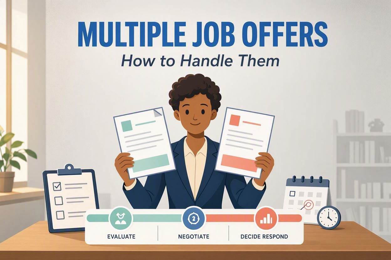 How to handle multiple job offers and negotiate higher compensation