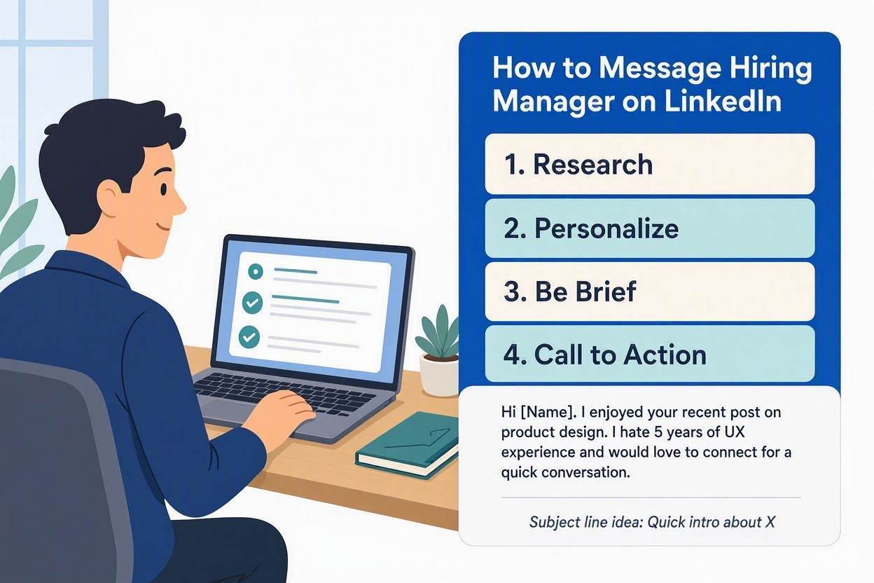 How to message a hiring manager on LinkedIn after submitting an application