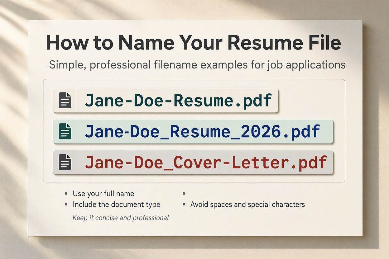 How to name your resume PDF file professionally