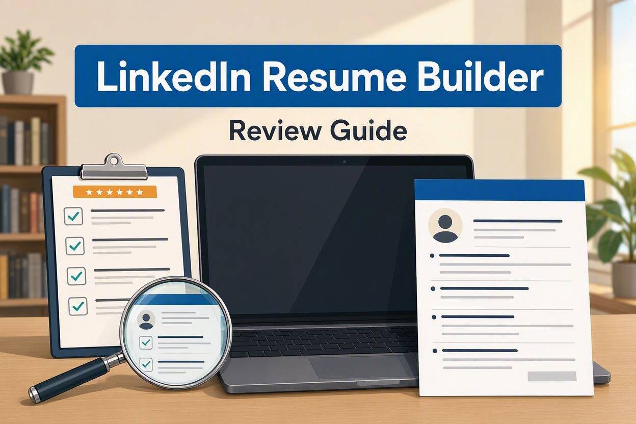 LinkedIn resume builder review and PDF export test