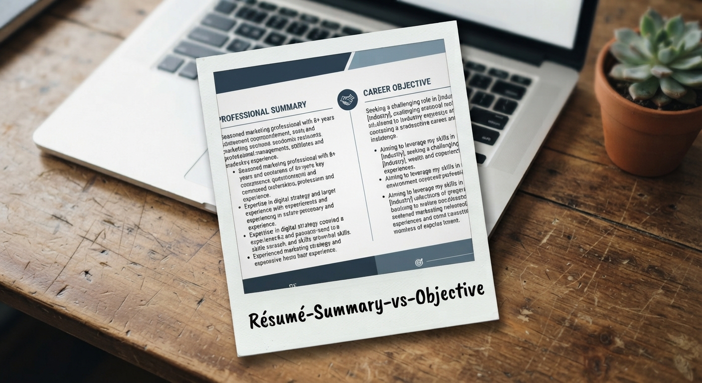 Resume summary vs objective comparison