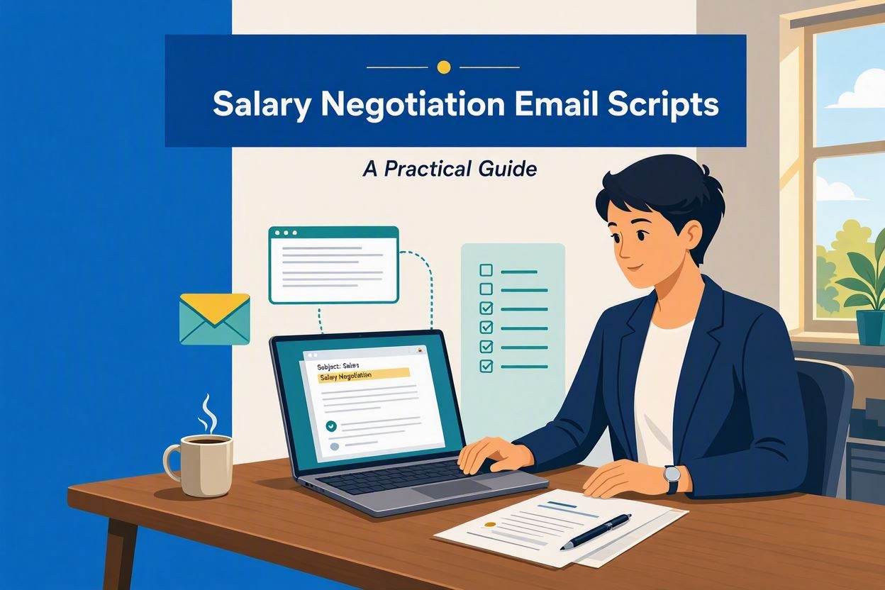 Salary negotiation email scripts to counter offer for higher pay