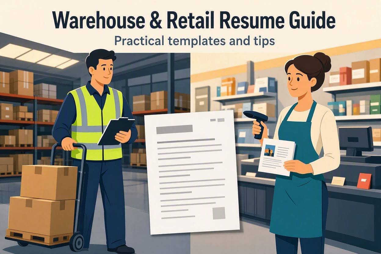 Amazon warehouse Walmart and Target retail resume guide